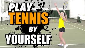 How to practice table tennis alone, without the table? How To Play Tennis By Yourself Tennis Lesson Youtube