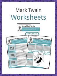 The world knows him as mark twain, but he was born samuel langhorne clemens. Mark Twain Facts Worksheets Early Life For Kids