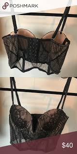 Price and other details may vary based on size and color. Victoria S Secret Corset Top Corset Style Bralette Straps Can Be Removed If Desired Flower Detailing On Th Corset Top Victoria Secret Corsets Style Bralette