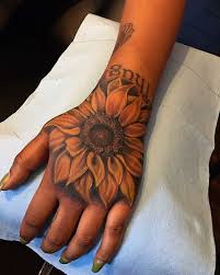 50 Summer Sunflower Tattoos Design And Ideas Sunflower Tattoo Design Hand Tattoos Tattoos