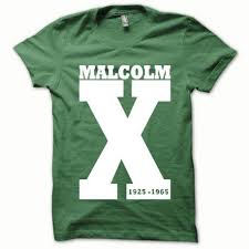 By any means necessary is available wholesale. T Shirt Malcolm X White On Green