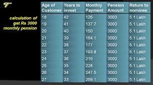 Atal Pension Yojana Details Of The Scheme With Chart And Calculation Hindi