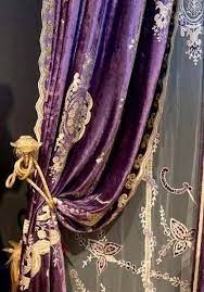 My Inner Landscape Purple Draperies Curtains Velvet Curtains