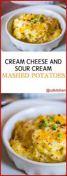 Cream Cheese And Sour Cream Mashed Potatoes Boiled Potatoes With Sour Cream C Sour Cream Mashed Potatoes Sour Cream Mashed Mashed Potatoes Recipe Sour Cream
