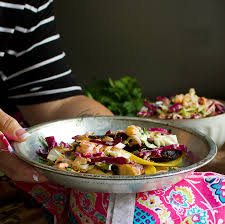 Garnish the tacos with the cilantro sprigs and serve them with the pineapple. Mahi Mahi Fish Tacos With Pineapple Coleslaw A Little And A Lot