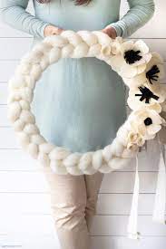 Browse our range of colourful winter yarns and festive patterns. Quick And Easy Arm Knitted Wreath Happy Happy Nester