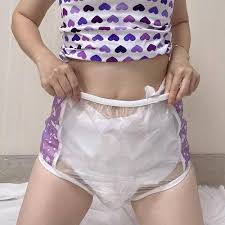 Amazon.com: Adult Plastic Diaper Cover Vinyl Waterproof Pull-On-Cover  Incontinence Pants Extra Waterproof Protection to Go On Top ofTogether  with ...