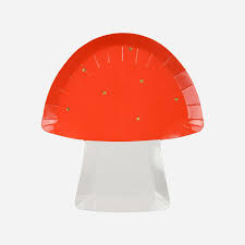 Décoration pour la terrasse ou dans le jardin: Table Assiettes 8 Assiettes Champignon My Little Day