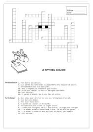 Mots Croises Materiel Scolaire Solutions Materiel Scolaire Mots Croises Classeur