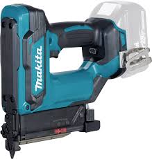 When you pull the trigger of one of these guns, the air will push itself forward through a series of tubes until it reaches the barrel of the gun where the nails are stored. Makita Dpt353z Cordless Nail Gun Conrad Com