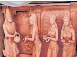 Ayodhya Ram Mandir Marg walls inscripted with terracotta fine clay murals  of Ramayana Yogi govt