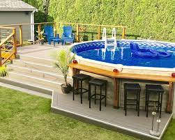 Above Ground Pool Decks In 2021 Swimming Pools Backyard Backyard Pool Landscaping Decks Around Pools