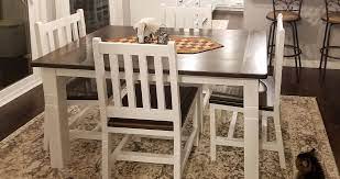 This offers a neat, contrasting look. Farmhouse Kitchen Table Chairs Project By William At Menards