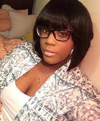 Full Sew In Bob With Bangs Bob Hairstyles Hair Styles Bob With Bangs