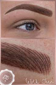 Combined Eyebrow Tattoo Hairstroke And Ombre Technique Mixed Sparse Eyebrows Eyebrow Shaping Eyebrow Shape