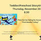 Toddler/Preschool Storytime - 255 2nd St Event Image