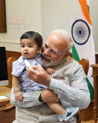 A recent Instagram post by PM Narendra Modi has taken social media by storm  after he shared a candid photograph with a young child at his official  residence, sparking widespread curiosity. The