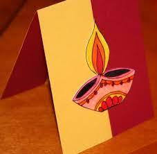 Steps in making your diwali card. Diwali Homemade Greeting Card Ideas Diwali Card Making Handmade Diwali Greeting Cards Diwali Greeting Cards