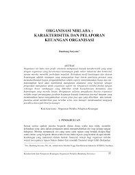 Siklus akuntansi organisasi nirlaba (3/5) 15 jun 2017. Pdf Organisasi Nirlaba Karakterisitik Dan Pelaporan Keuangan Organisasi