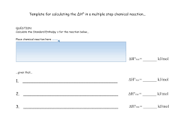 Enthalpy Change For Multiple Step Reactions