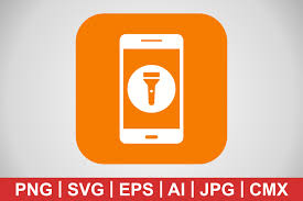 Download Vector Flash Light Mobile Application Ic Graphic By Iyikon Creative Fabrica SVG Cut Files