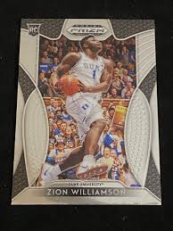A readymade highlight reel from the time he was in high school, zion williamson can command the attention of an entire stadium. Lot Mint 2019 20 Panini Prizm Zion Williamson Rookie 1 Duke Basketball Card