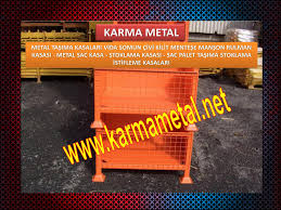 Metal Tasima Kasalari Katlanabilir Istiflenebilir Metal Sac Kasa Celik Tasima Kasalari Stoklama Kasasi Metal Karma