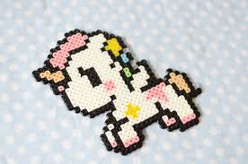 Licorne Kawaii En Perle Hama Perles Hama Perles A Tisser Kawaii Licorne