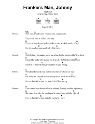 Learn to play guitar by chord / tabs using chord diagrams, transpose the key, watch video lessons and much more. Frankie S Man Johnny By Johnny Cash Guitar Chords Lyrics Guitar Instructor
