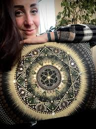 Moje první mandala. Je to láska ❤️