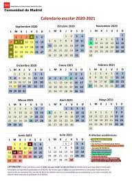 Puede resultar muy útil si estás buscando una fecha específica (por ejemplo, cuando tienes vacaciones) o si quieres saber cuál es el. Calendario Escolar 2020 2021 En Madrid