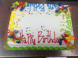 Simple Happy Birthday Sheet Cake Designs Pin By Mari Hernandez On My Cake Art I Love My Job And The Creativity That Comes With It Birthday Sheet Cakes Sheet Cake Designs Birthday Cake Decorating
