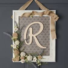 Framed Monogram Picture Frame Crafts Frame Crafts Diy Picture Frames