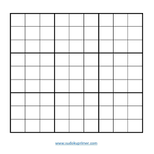 Or use them to build your own sudoku puzzles! Free Blank Sudoku Grids