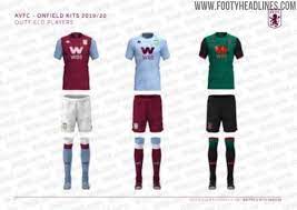 Derzeit spielen the villans in der football league championship, der zweithöchsten spielklasse. Kappa Aston Villa 19 20 Premier League Trikots Geleakt Neues Bild Nur Fussball