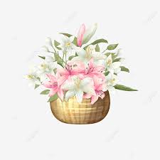 Spring tulip clip art diy elements flower basket nest greenery foliage boho chic sublimation clipart png for wedding invitation. Exquisite Beautiful Basket Of Flowers Basket Clipart Beautifully Basket Flower Baskets Png Transparent Clipart Image And Psd File For Free Download
