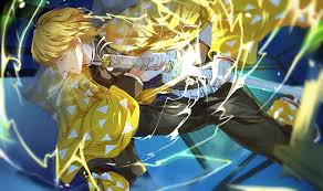 Top 100 all time best anime wallpapers for wallpaper engine. Hd Wallpaper Anime Demon Slayer Kimetsu No Yaiba Belt Blonde Boy Katana Wallpaper Flare