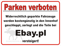 Drucke selbst schild mit totenkopf zum ausdrucken. Lustiges Parkverbot Zerlegt Versteigert Auf Ebay Elchschilder De Parkverbot Lustig Einfahrt Freihalten