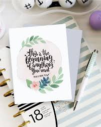 Carte de voeux à imprimer. 5 Cartes De Voeux A Imprimer Sur Etsy Shake My Blog