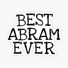 Abram Name Tag Stickers for Sale