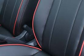 Maybe you would like to learn more about one of these? Seat Mii Alba Eco Leather Black With Red Stitching Piping And Perforation Alba Automotive