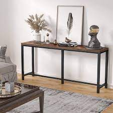 Picking out furniture and features that work for your life, plus showcase a little bit of you, will help make the space uniquely yours, no matter how small it may be. Buy Tribesigns 70 9 Inch Extra Long Sofa Table Rustic Console Table Behind Sofa Couch Narrow Long Entryway Table Industrial Skinny Hallway Table For Living Room Brown Online In Indonesia B08kxylc43