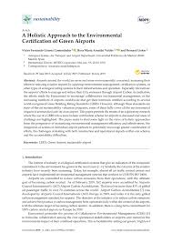 Agency home page mission statement. Pdf A Holistic Approach To The Environmental Certification Of Green Airports