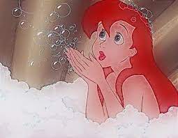お風呂が大好きなアリエル リトルマーメイド マーメイド アリエル