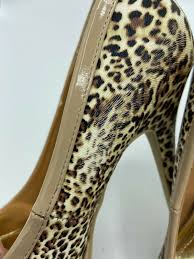 Baby Phat Chance Leopard Print Platform Pump Stiletto Gem