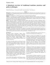 Attractive per banks scale qualifications/skills educ. Pdf A Historical Overview Of Traditional Medicine Practices And Policy In Ethiopia