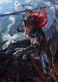 190716, chen HG | Warrior woman, Fantasy art women, Fantasy female warrior