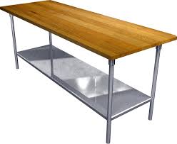 Shop for stainless steel tables at walmart.com. Bim Object Stainless Steel Work Table With Hardwood Top Polantis Polantis Free 3d Cad And Bim Objects Revit Archicad Autocad 3dsmax And 3d Models