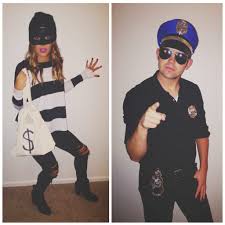 Convict cutie costume prisoner robber striped dress handcuff belt hat 99074top rated seller. 9 12 15 The Styled Press Halloween Outfits Couples Costumes Couple Halloween