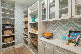 contemporary kitchen pantry with pull